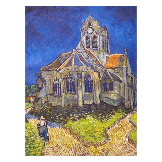 Vincent van Gogh - Die Kirche von Auvers Tischdecke (Vorderseite)