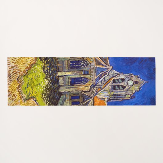 Vincent van Gogh - Die Kirche von Auvers Yogamatte (Rückseite (Horizontal))