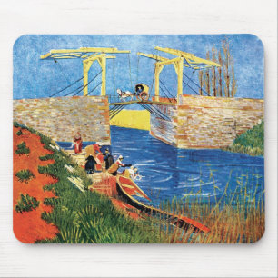 Vincent Van Gogh - Die Langlois-Brücke in Arles Mousepad