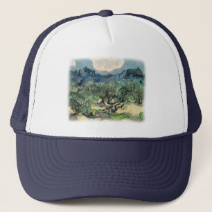 Vincent van Gogh, Die Olivenbäume. Berühmte Kunst Truckerkappe