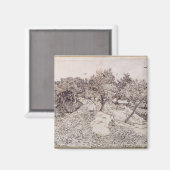 Vincent van Gogh | Die Olivenbäume Magnet (Vorderseite/Rückseite)