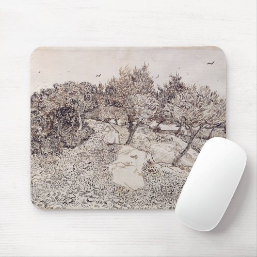 Vincent van Gogh | die Olivenbäume Mousepad (Mit Mouse)