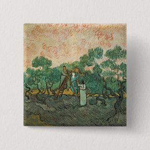 Vincent van Gogh die olivgrünen Pflücker, Button