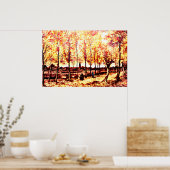 Vincent Van Gogh - Die Pappeln in Nuenen 2 Poster (Küche)