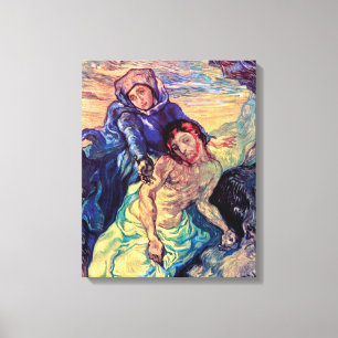 Vincent Van Gogh - Die Pietà - Jesus und Jungfrau  Leinwanddruck