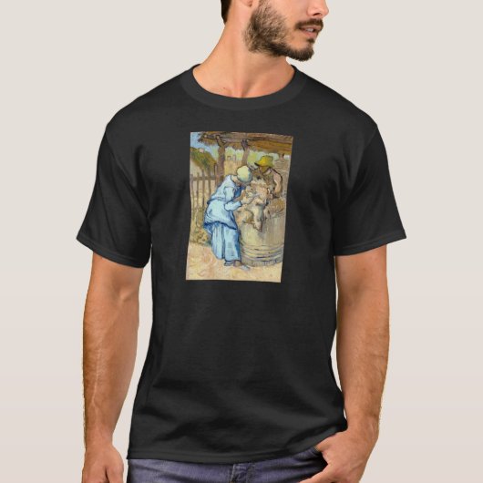 Vincent van Gogh die Schaf-Schermaschine T-Shirt (Vorderseite)