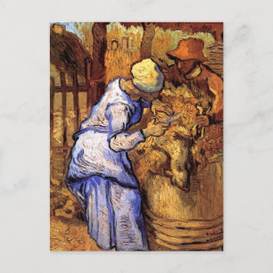 Vincent Van Gogh - Die Schafscherer - Kunstwerk Postkarte