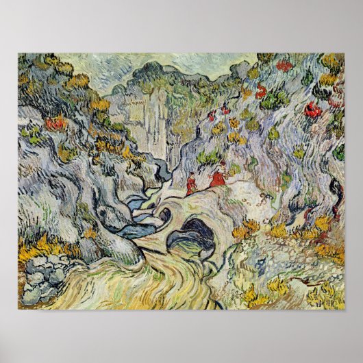 Vincent van Gogh | Die Schlucht der Peyroulets Poster (Vorne)