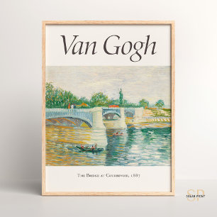 Vincent van Gogh Die Seine mit dem Pont Print Poster