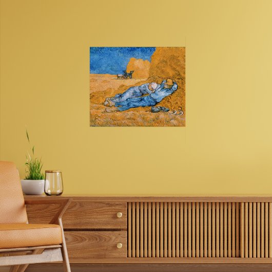 Vincent van Gogh - Die Siesta Poster (Wohnzimmer 2)