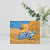 Vincent van Gogh - Die Siesta Postkarte (Stehend Vorderseite)