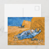 Vincent van Gogh - Die Siesta Postkarte (Vorne/Hinten)