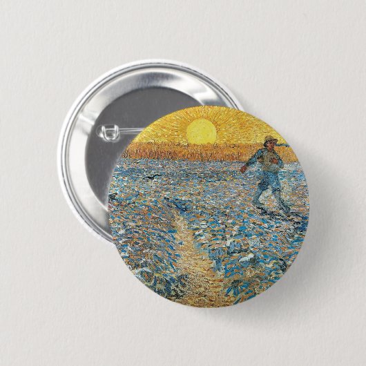 Vincent van Gogh die Sower-Malerei-Kunst Button (Vorne & Hinten)
