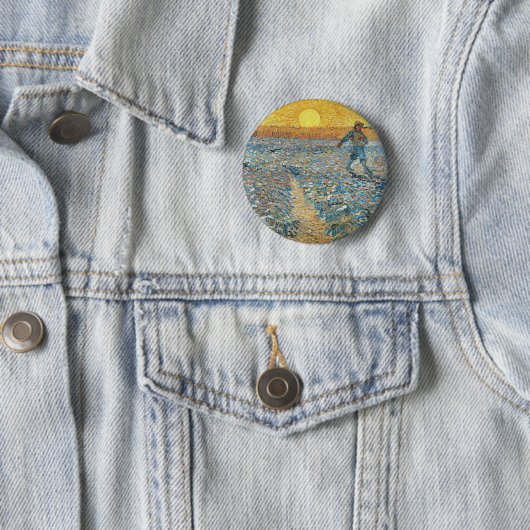 Vincent van Gogh die Sower-Malerei-Kunst Button (Beispiel)