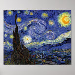 Vincent Van Gogh - Die Starry Night Extra Large Poster<br><div class="desc">Vincent Van Gogh's The Starry Night. Das Öl auf Leinwand aus dem Jahr 1889, die Starry Night wurde gemalt, während Van Gogh im Asyl in Saint-Remy, Frankreich, und gilt als eines seiner besten Meisterwerke. Obwohl es sich um eine Nachtszene handelt, wurde es tagsüber bemalt und repräsentiert den Ausblick aus dem...</div>