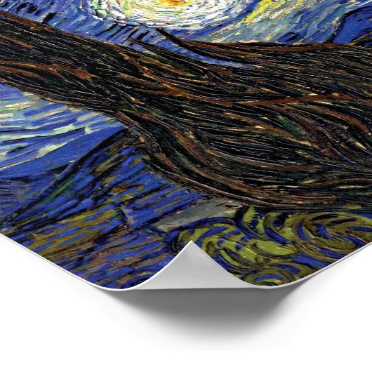 Vincent Van Gogh - Die Starry Night Extra Large Poster (Ecke)