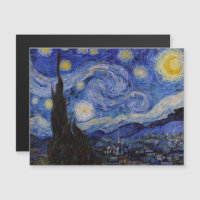 Vincent Van Gogh - Die Sternenhimmel-Magnetkarte