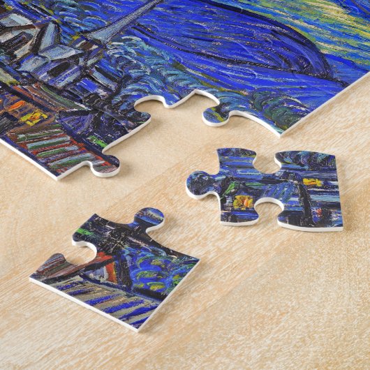 Vincent van Gogh - die sternenklare Nacht (1889) Puzzle (Seite)