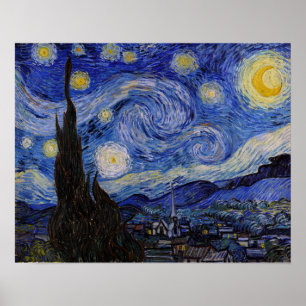 Vincent Van Gogh - Die Sternennacht Poster