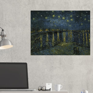 Vincent Van Gogh, die Sternennacht über der Rhone Foliendrucke