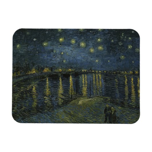 Vincent Van Gogh, die Sternennacht über der Rhone Magnet (Horizontal)