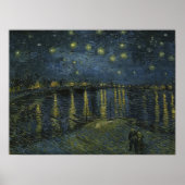 Vincent Van Gogh, die Sternennacht über der Rhone Poster (Vorne)