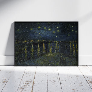 Vincent Van Gogh, die Sternennacht über der Rhone Poster