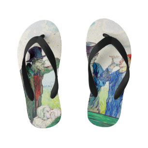 Vincent Van Gogh Die Trinker Fine Art Kinderbadesandalen