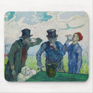 Vincent van Gogh - Die Trinker, nach Daumier Mousepad