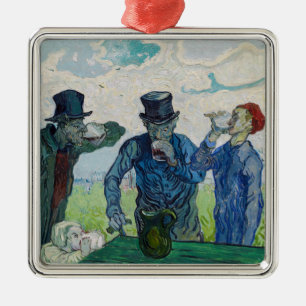 Vincent van Gogh - Die Trinker, nach Daumier Ornament Aus Metall