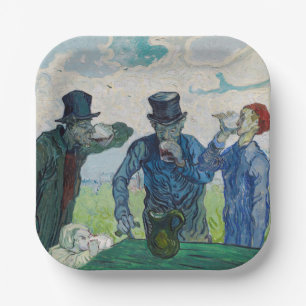 Vincent van Gogh - Die Trinker, nach Daumier Pappteller