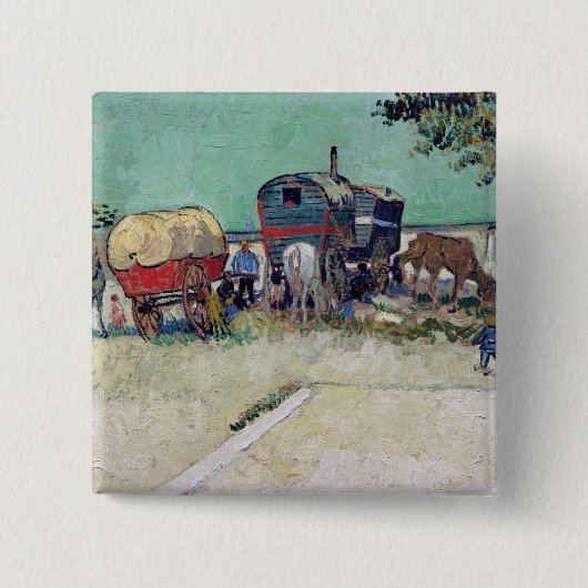 Vincent van Gogh | die Wohnwagen, Sinti und Button (Vorderseite)