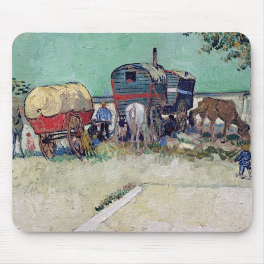 Vincent van Gogh | die Wohnwagen, Sinti und Mousepad (Vorne)