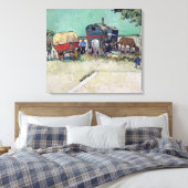 Vincent van Gogh | Die Wohnwagen, Sinti und Roma-C Leinwanddruck (Insitu (Schlafzimmer))