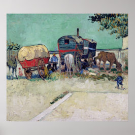 Vincent van Gogh | Die Wohnwagen, Sinti und Roma-C Poster