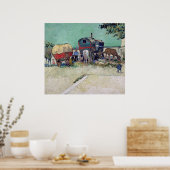 Vincent van Gogh | Die Wohnwagen, Sinti und Roma-C Poster (Küche)
