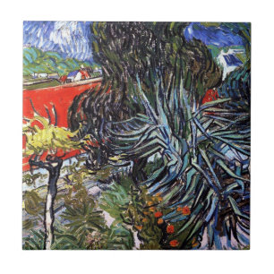 Vincent Van Gogh - Doctor Gachets Garden in Auvers Fliese