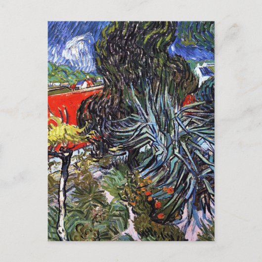 Vincent Van Gogh - Doctor Gachets Garden in Auvers Postkarte (Vorderseite)
