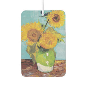 Vincent Van Gogh - Drei Sonnenblumen in einer Vase Autolufterfrischer