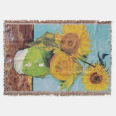 Vincent Van Gogh - Drei Sonnenblumen in einer Vase Decke (Vorderseite)