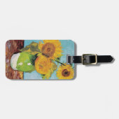 Vincent Van Gogh - Drei Sonnenblumen in einer Vase Gepäckanhänger (Vorderseite horizontal)