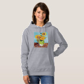Vincent Van Gogh - Drei Sonnenblumen in einer Vase Hoodie (Vorne ganz)