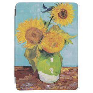 Vincent Van Gogh - Drei Sonnenblumen in einer Vase iPad Air Hülle