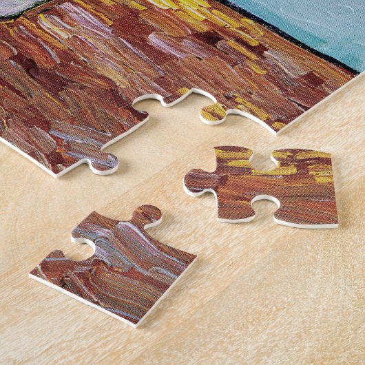 Vincent Van Gogh - Drei Sonnenblumen in einer Vase Puzzle (Seite)