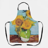Vincent Van Gogh - Drei Sonnenblumen in einer Vase Schürze (Vorderseite)