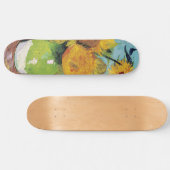 Vincent Van Gogh - Drei Sonnenblumen in einer Vase Skateboard (Horizontal)