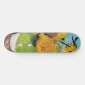 Vincent Van Gogh - Drei Sonnenblumen in einer Vase Skateboard (Horizontal)