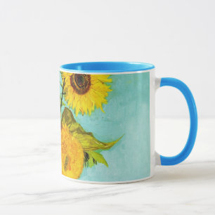 Vincent Van Gogh Drei Sonnenblumen in einer Vase Tasse