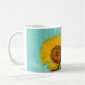 Vincent Van Gogh Drei Sonnenblumen in einer Vase Tasse (Links)