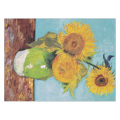 Vincent Van Gogh - Drei Sonnenblumen in einer Vase Tischdecke (Vorderseite (Horizontal))